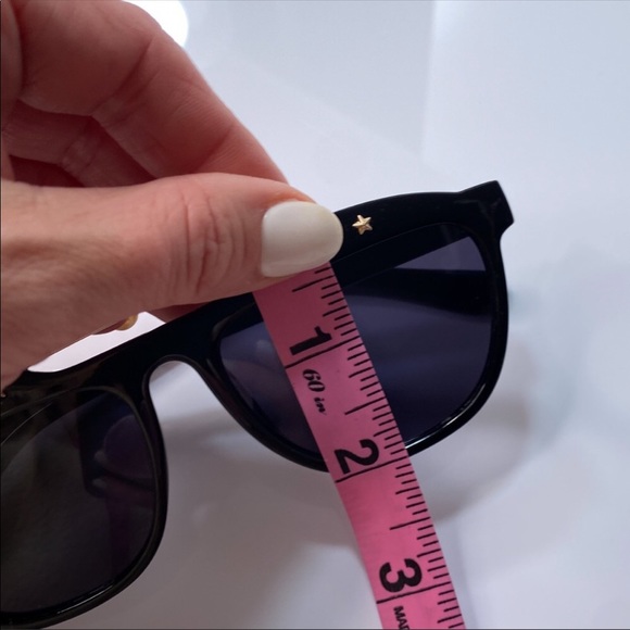 Free People Stella Gold Star Black Sunglasses - Picture 4 of 5